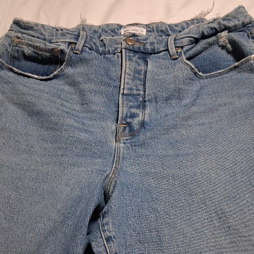 Good American Split Hem High Rise Jeans